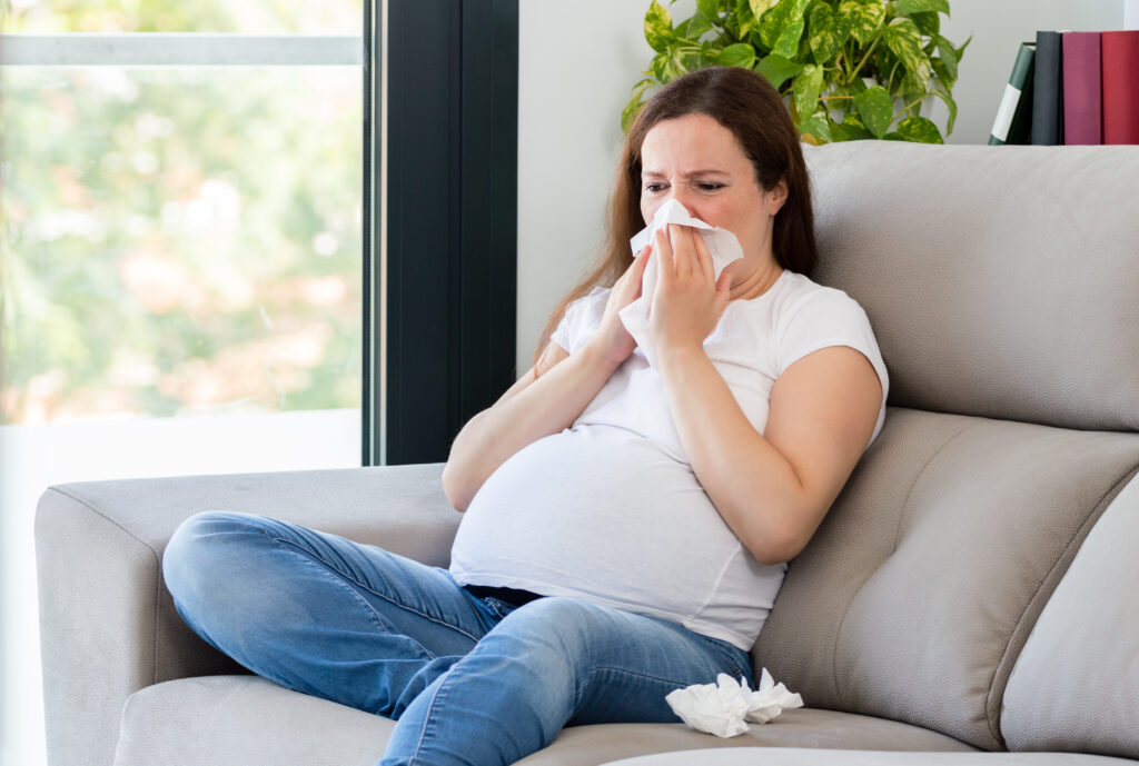 La grippe : femme enceinte