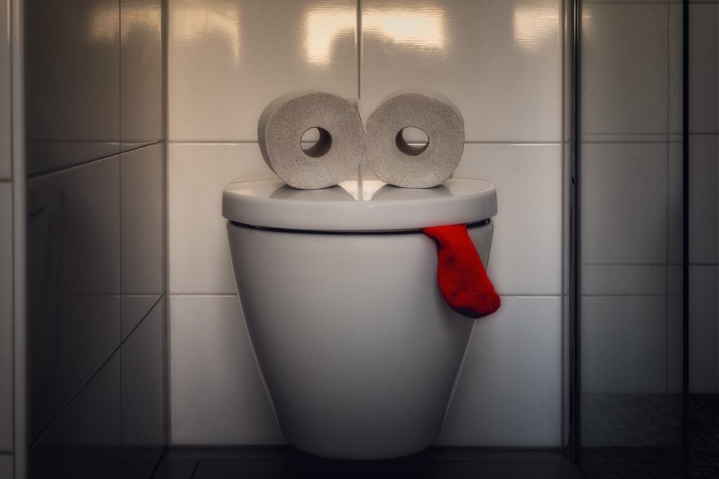 papier toilette cuvette lunette WC anté bactéries