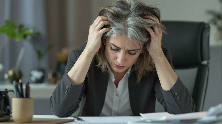 Stress Cheveux Gris