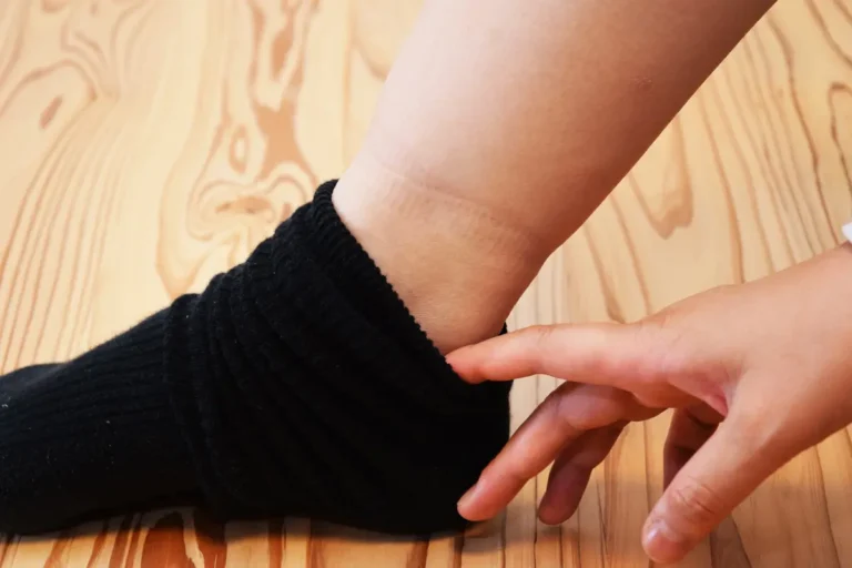 chaussettes laissent des traces