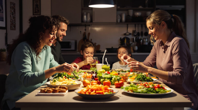 Cette erreur au dîner pourrait accélérer le vieillissement, selon une spécialiste repas_familial_colore