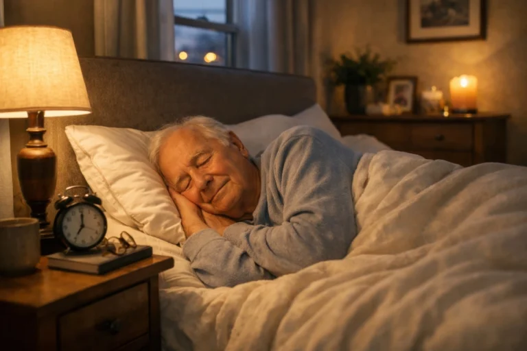 Personne &acirc;g&eacute;e qui dort