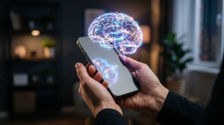 Telephone portable cerveau