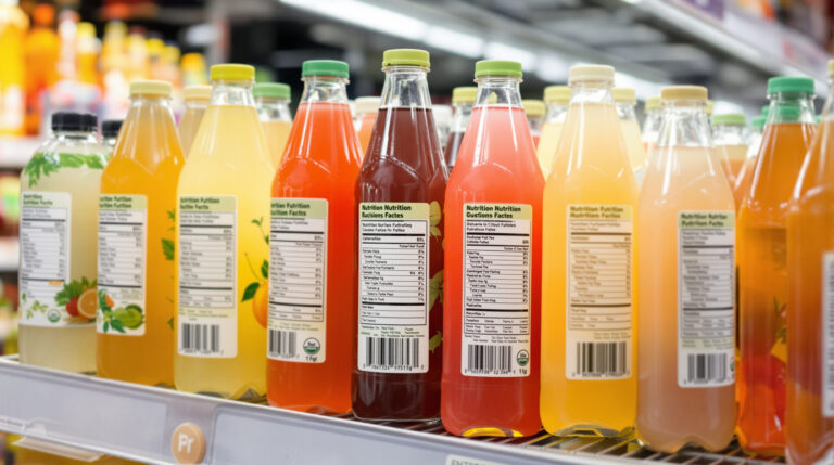 Ces 5 boissons réputées « saines » que vous devriez éviter, selon les cardiologues etagere_boissons_supermarche
