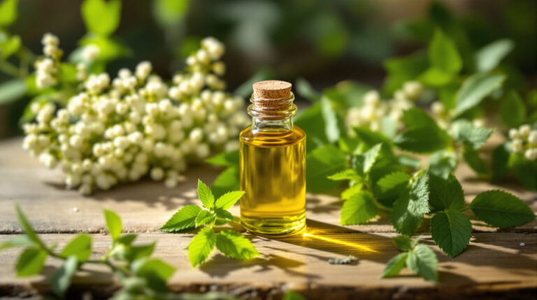 Hypertension : cette huile essentielle pourrait bien faire baisser votre tension huile-essentielle-menthe-table-bois