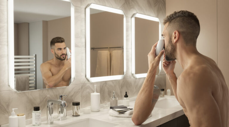 homme_rasage_electrique_salle_de_bain