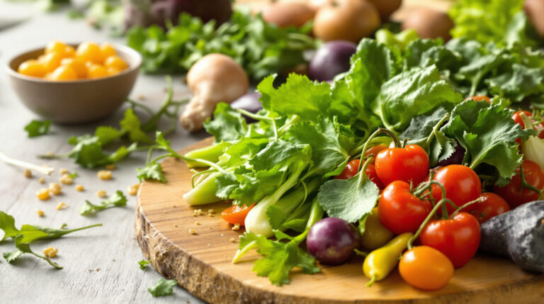 l&eacute;gumes-et-noix-aliments-sains